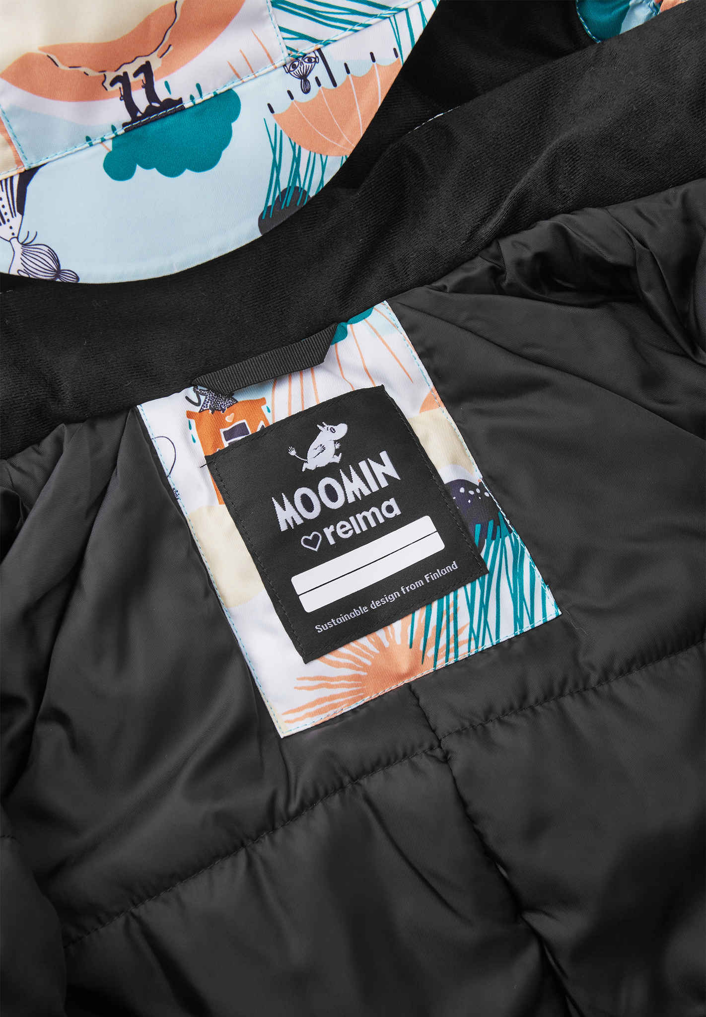 Vinterflyverdragt til små børn Moomin Lyster